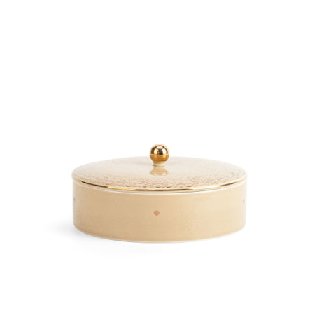 Elegant Joud- Decorative Medium Canister/Server -Beige