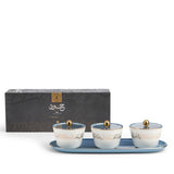 Elegant Joud- Nuts Serving Set -Blue & Gold