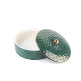 Rattan- Medium Date Bowl- Green & Gold