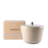 Rattan- Large Date Bowl- Pearl & Silver