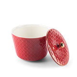 Rattan- Medium Date Bowl- Red & Gold