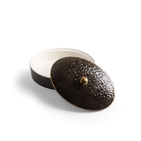 Crown - Medium Date Bowl - Black & Gold