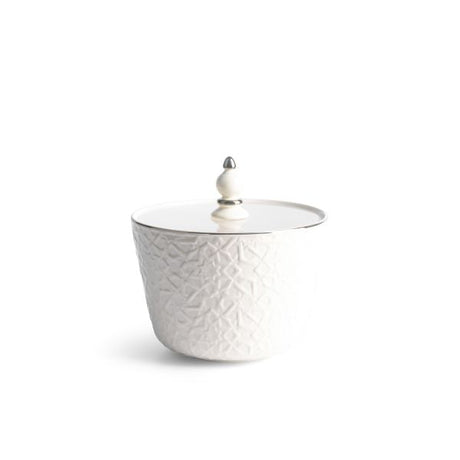 Crown - Medium Date Bowl - White & Silver