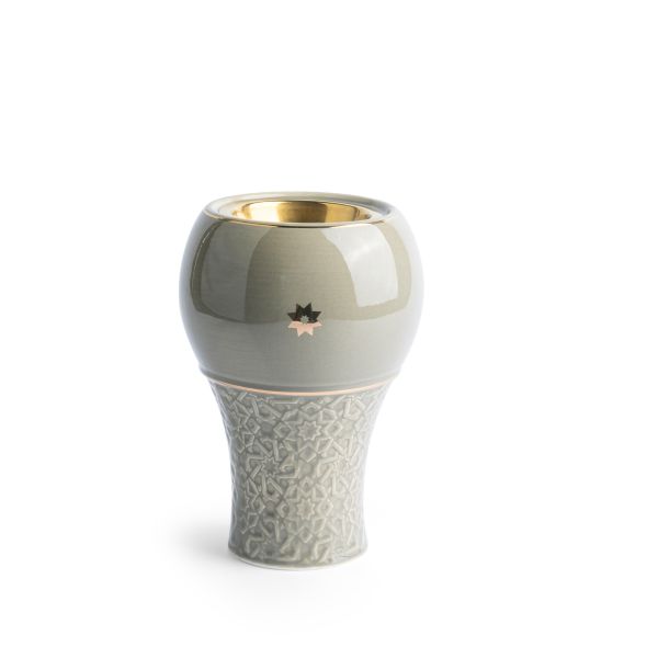 Crown - Incense Burner - Grey & Gold