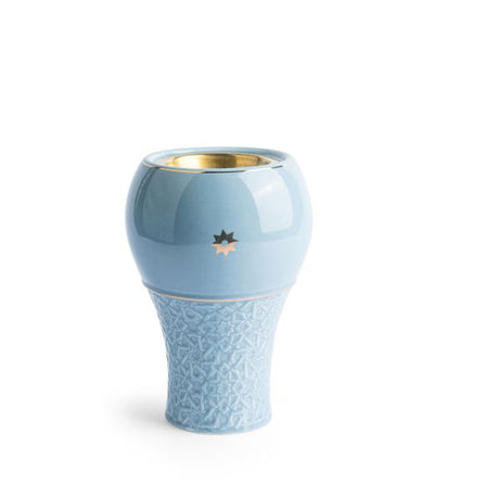 Crown - Incense Burner - Baby Blue & Gold