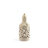 Luxury Noor- Medium Lantern Candle Holder - Beige & Gold