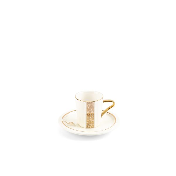 Luxury Noor - Trukish Coffee (12-Pc) - White & Gold