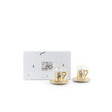 Diwan - Tea Set (12-Pc) - Ivory & Gold