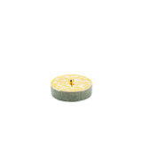 Diwan - Small Decorative Canister  - Olive Green & Gold