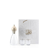 Diwan - Jug with 6 Short Cups - Beige & Silver