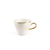 Classy Harir - Tazas de café espresso/turco, (4 piezas) - Beige y dorado