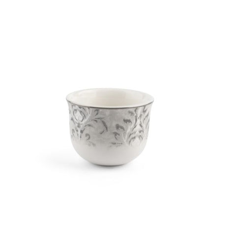 Classy Harir - Arabic Coffee Cups - Grey & Silver