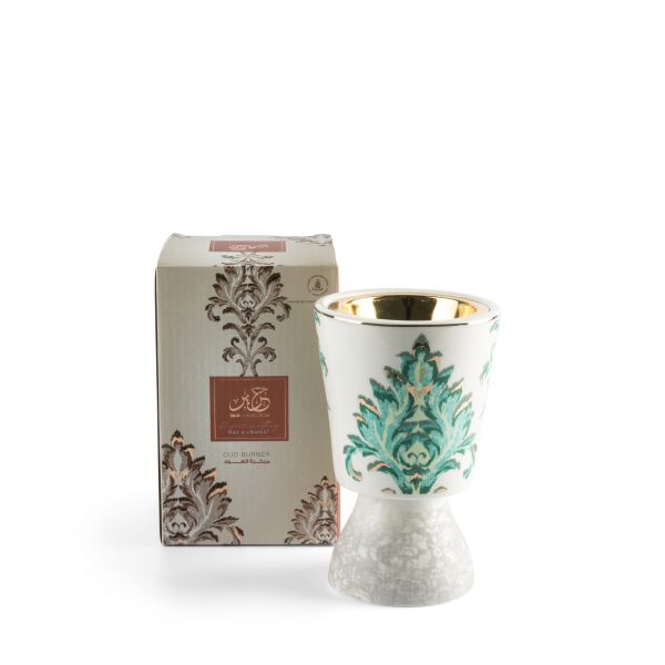 Classy Harir - Incense Burner  - Green & Gold