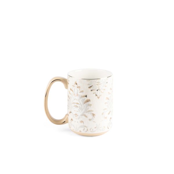 Classy Harir - Taza de café individual (350 ml) - Beige y dorado