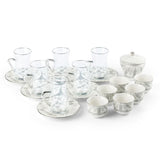 Amal - Tea Set (19-Pc) - Grey & Silver