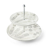 Amal - 2-Tier Plate (7.5+10) -Grey & Silver