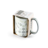 Amal - Taza de café individual individual (350 ml) - Gris y plateado