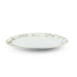 Amal - Plato llano individual de 12" - Gris y plateado