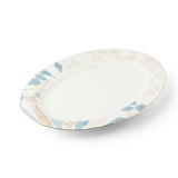 Amal - Single 14 Dinner Platter - Blue & Gold