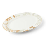 Amal - Single 14 Dinner Platter  - Beige & Gold