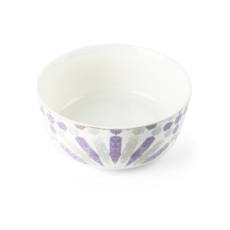 Amal - Single 8 Salad Bowl  - Purple & Gold