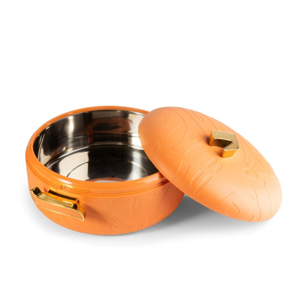 Zuwar - Set Of 3 Buffet Warmer Set -Orange