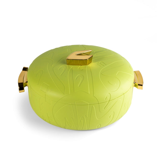 Zuwar - Set Of 3 Buffet Warmer -Green