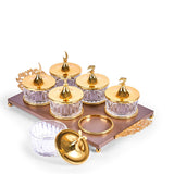 Zuwar - Nuts Serving Sets - Brown &Gold