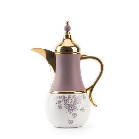 Stylish Lilac - Thermos/Vacuum Flask- Purple & Gold