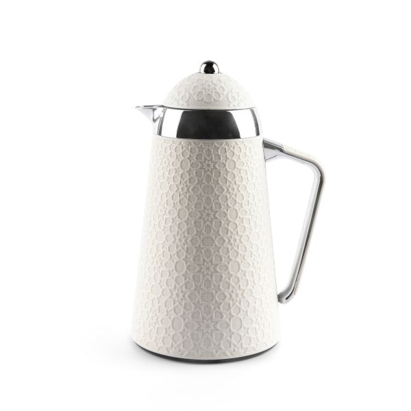 Crown - Vacuum Flask - White & Silver